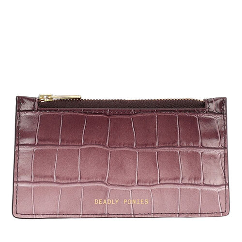 Deadly Ponies Zip Card Holder